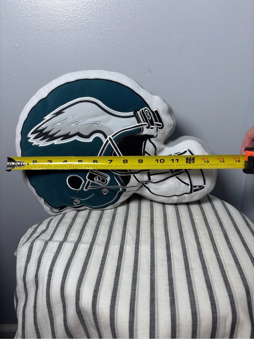 Philadelphia Eagles helmet plush pillow